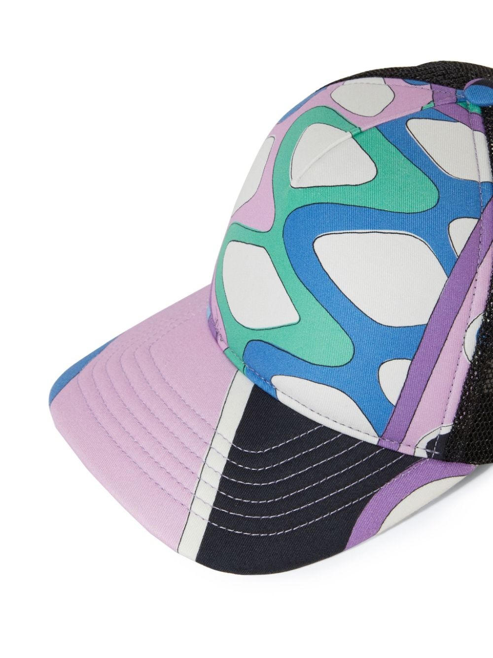 Vivara-print panelled cap - 2