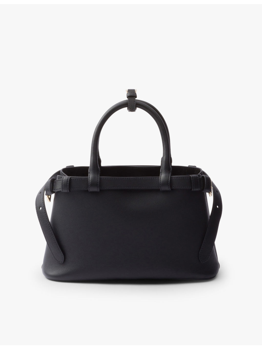 Buckle small leather tote bag - 5
