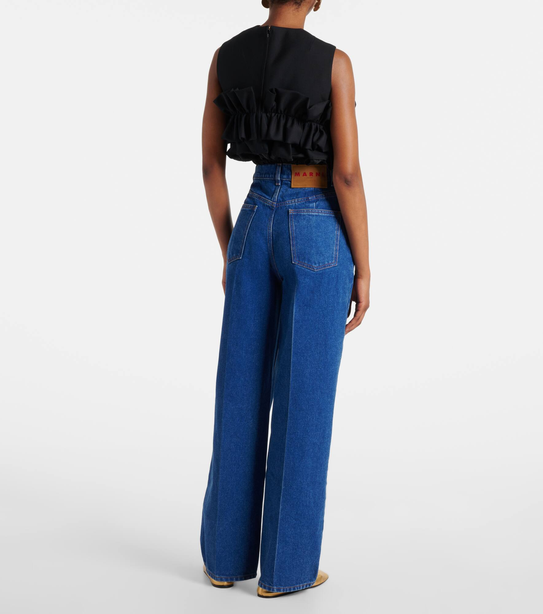 High-rise wide-leg jeans - 3