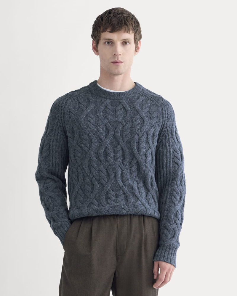 EVERLANE CABLE KNIT CREW IN LUXE MERINO outlook
