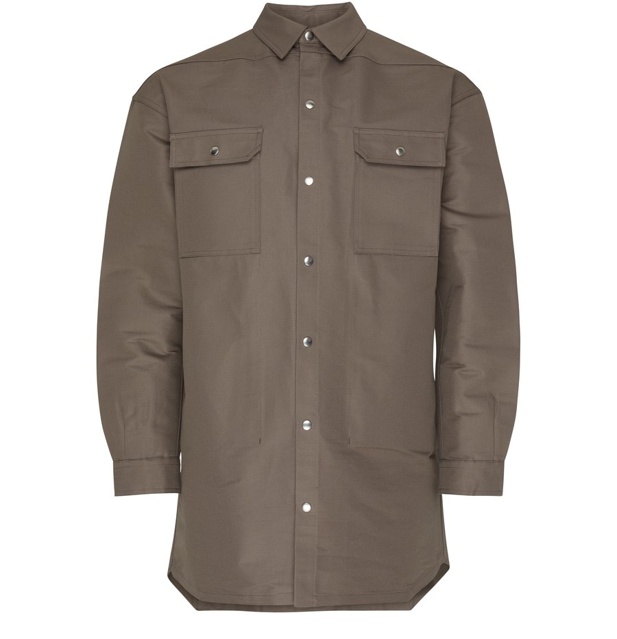 Woven oversized outershirt jacket - 1