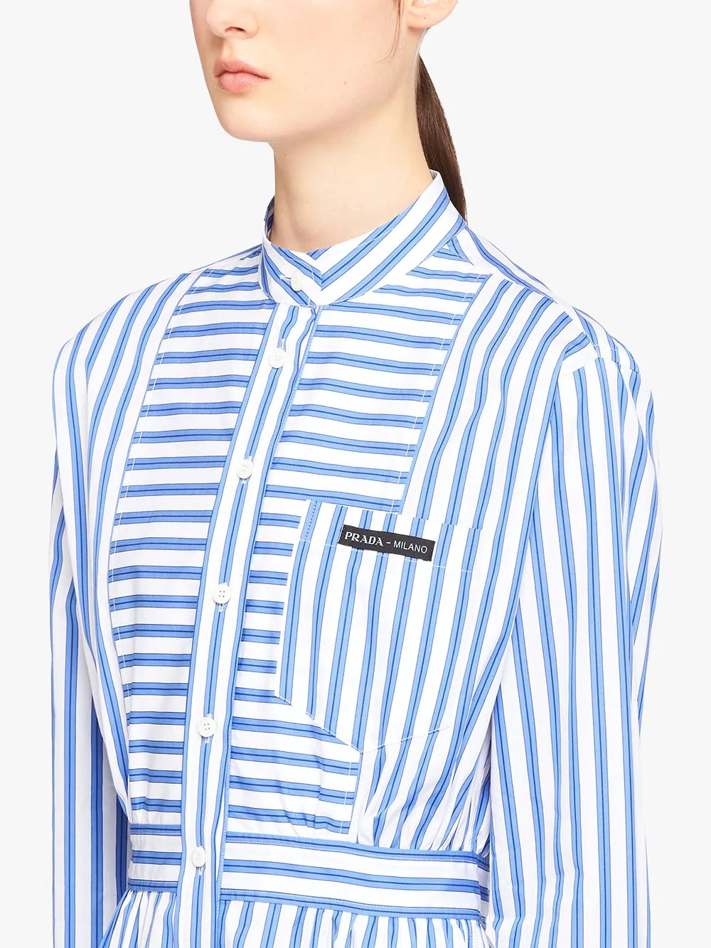 striped shirt dress - 5