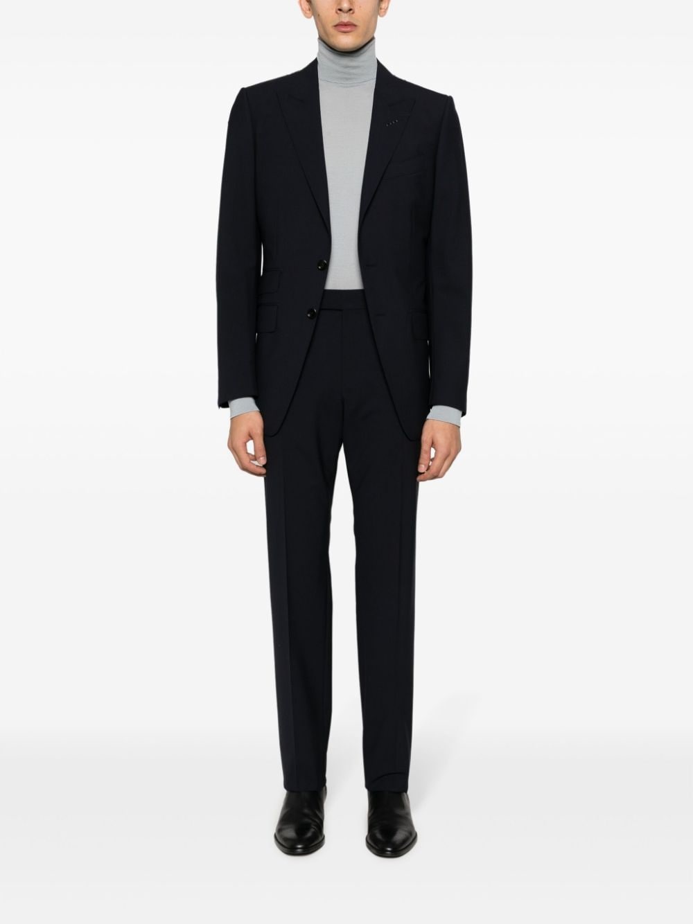 single-breasted wool suit - 2