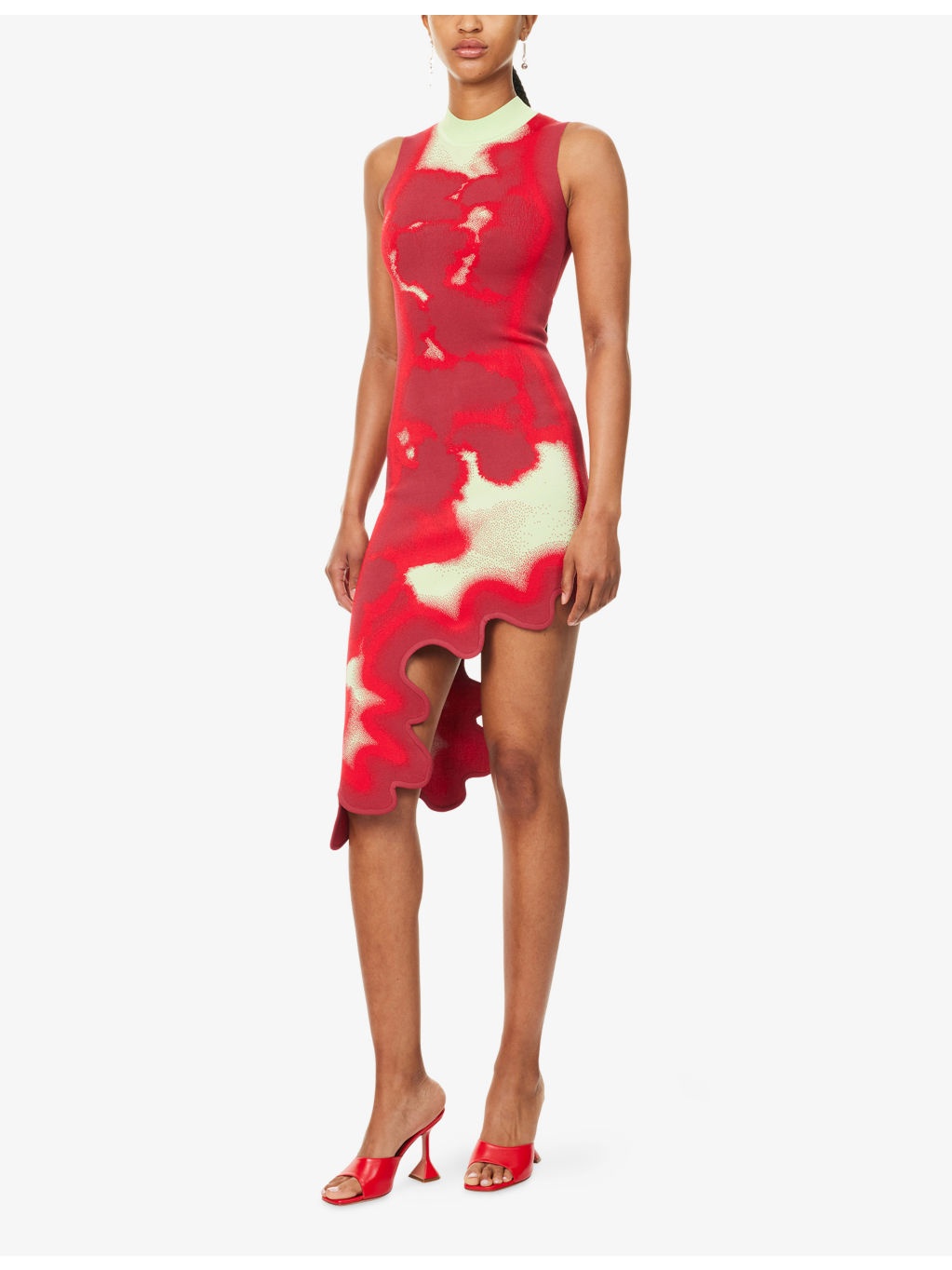 Brooklyn Sleeveless Stretch-Woven Midi Dress - 3