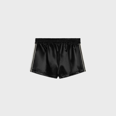 CELINE mini tracksuit shorts in satin-finish nylon outlook