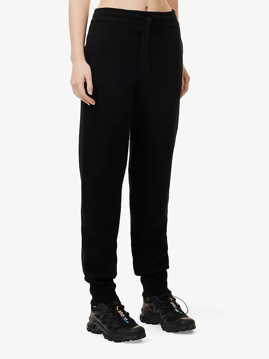 Holton elasticated-waist wool-blend jogging bottoms - 3