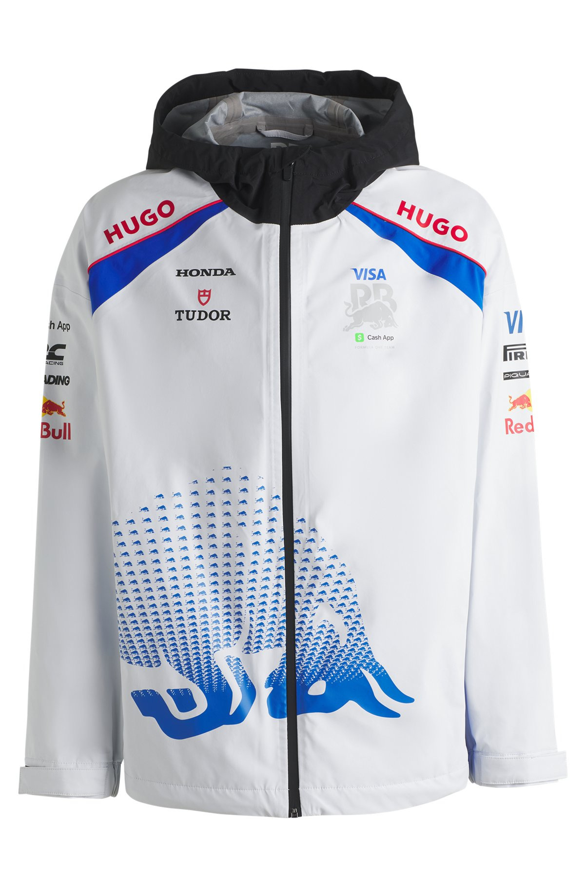 HUGO X VCARB RELAXED-FIT FANWEAR JACKET WITH BULL MOTIF - 1