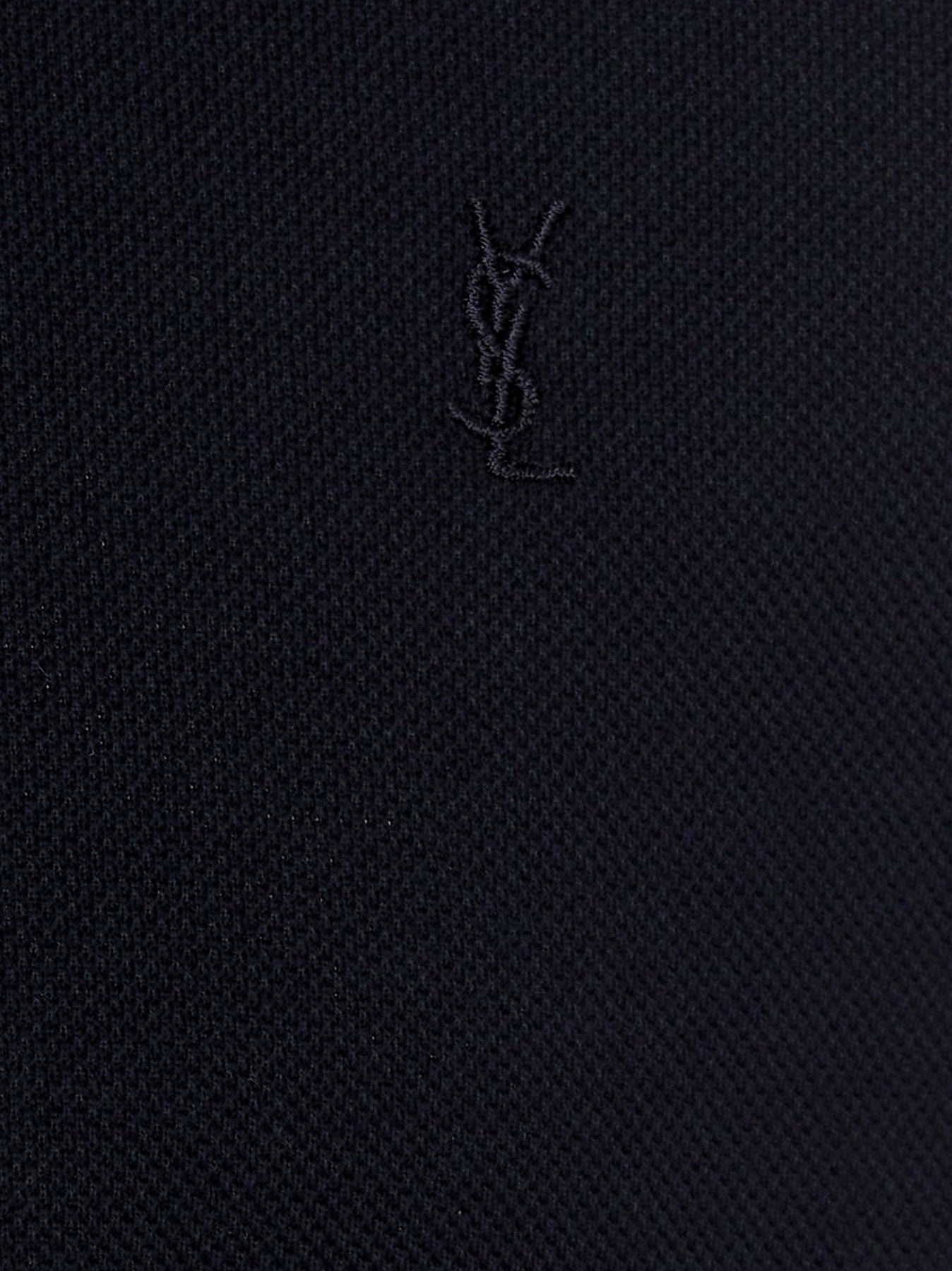 Embroidered Logo  Shirt Polo Blue - 4