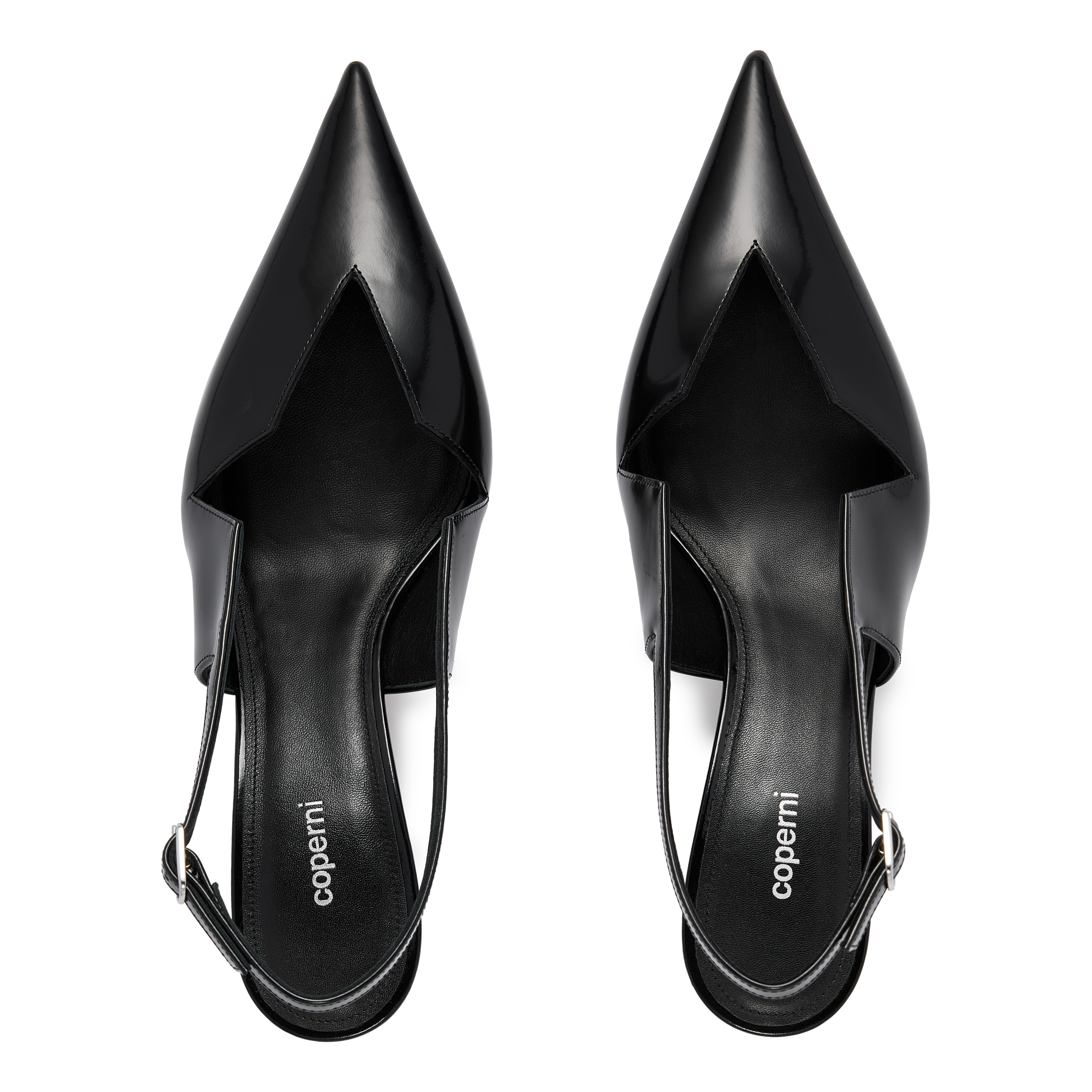 Gloss Star Cut-Out Low Stiletto Heels - 5