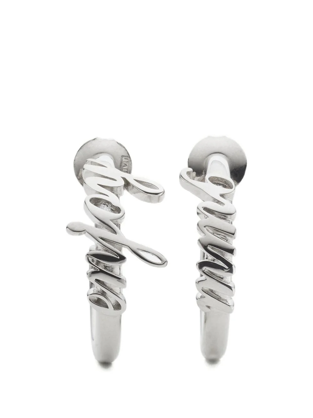 lettering hoop earrings - 1