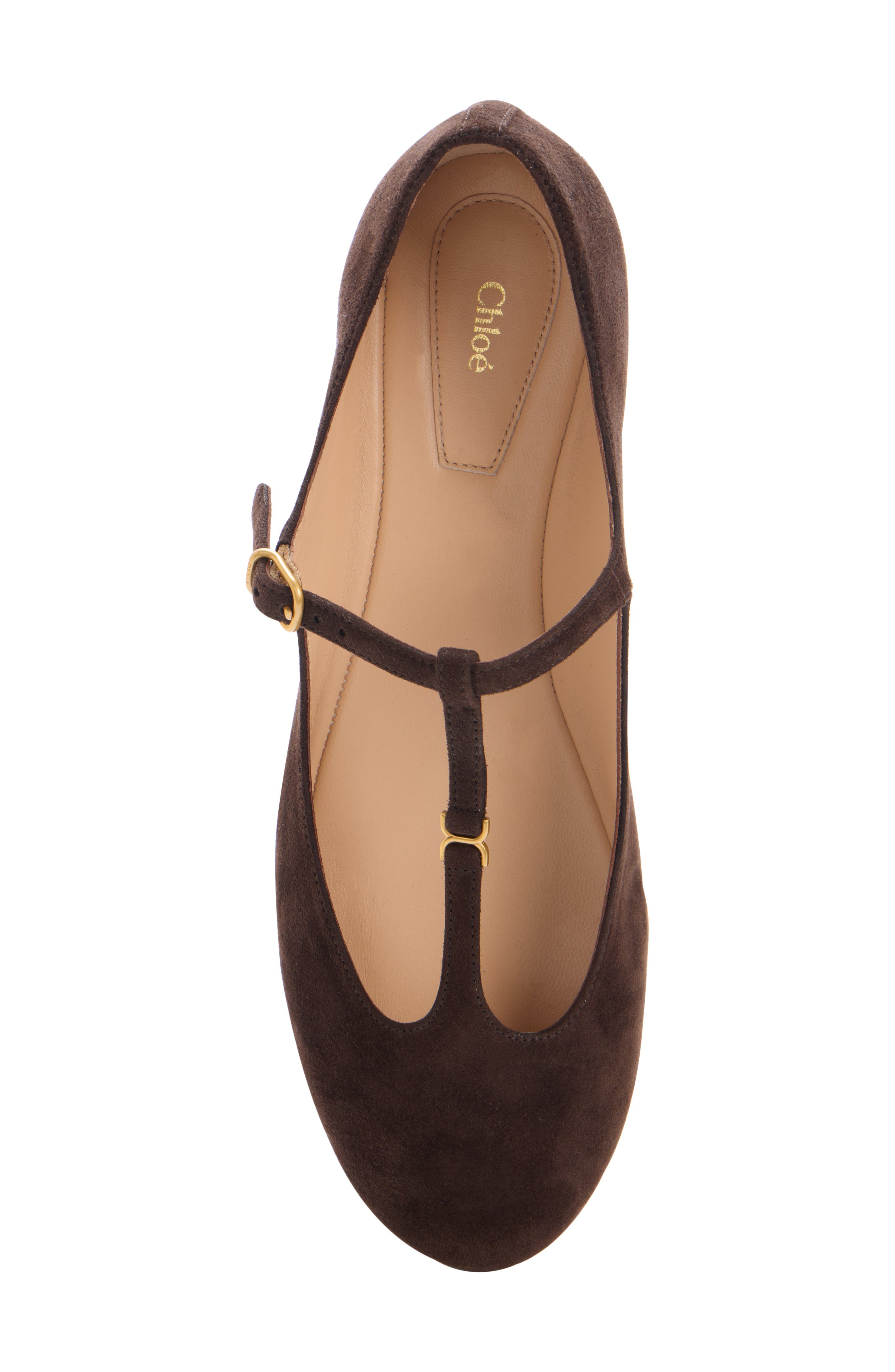 Chloé Marcie Mary Jane Flat in Burnt Brown at Nordstrom - 4