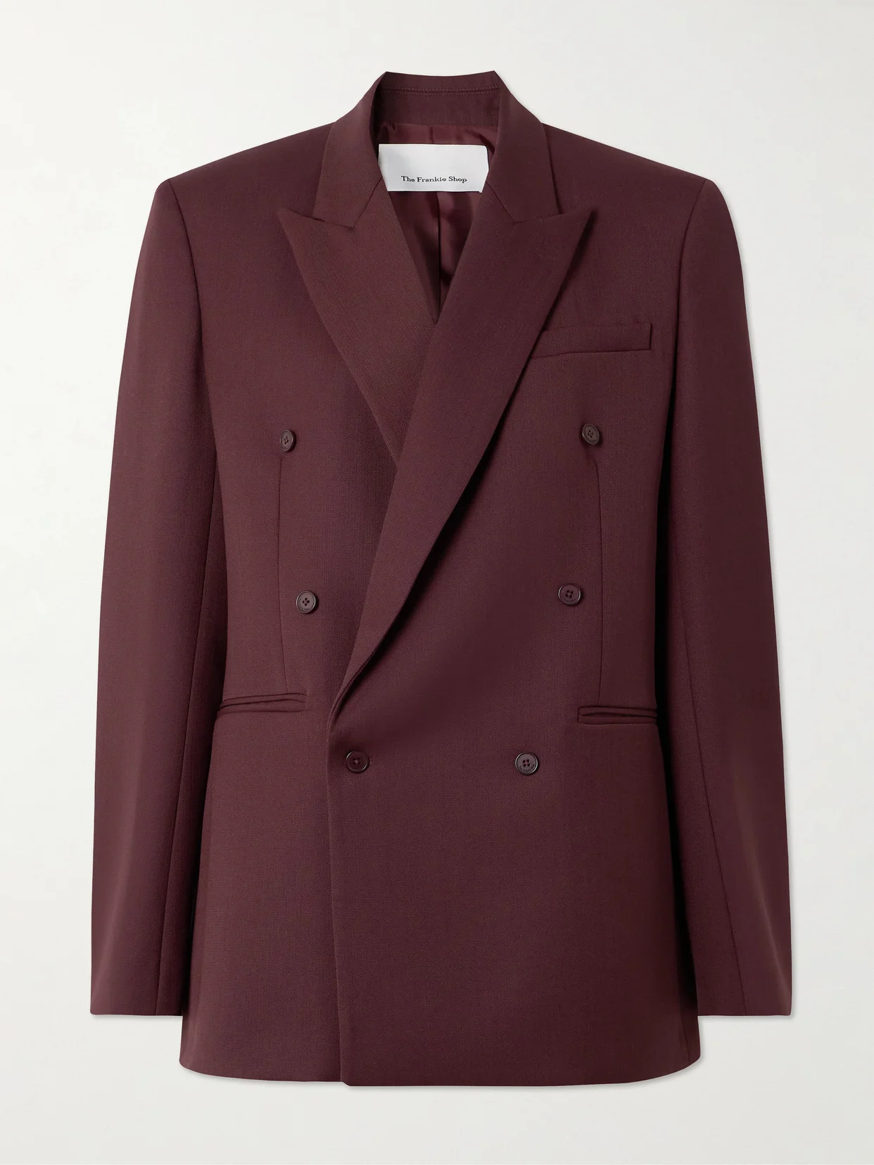 Monterey Oversized Double-breasted Woven Blazer - 1