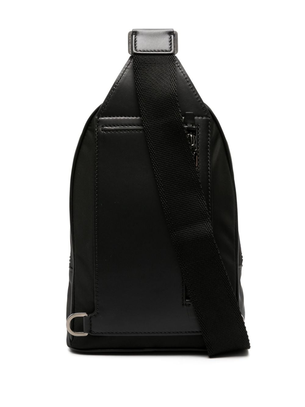 logo-appliquÃ© zipped backpack - 3