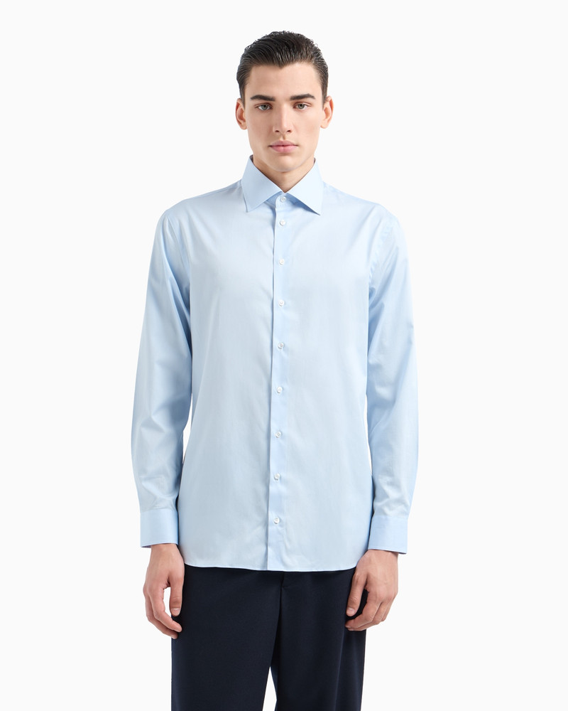 GIORGIO ARMANI Regular-fit shirt in striped cotton outlook