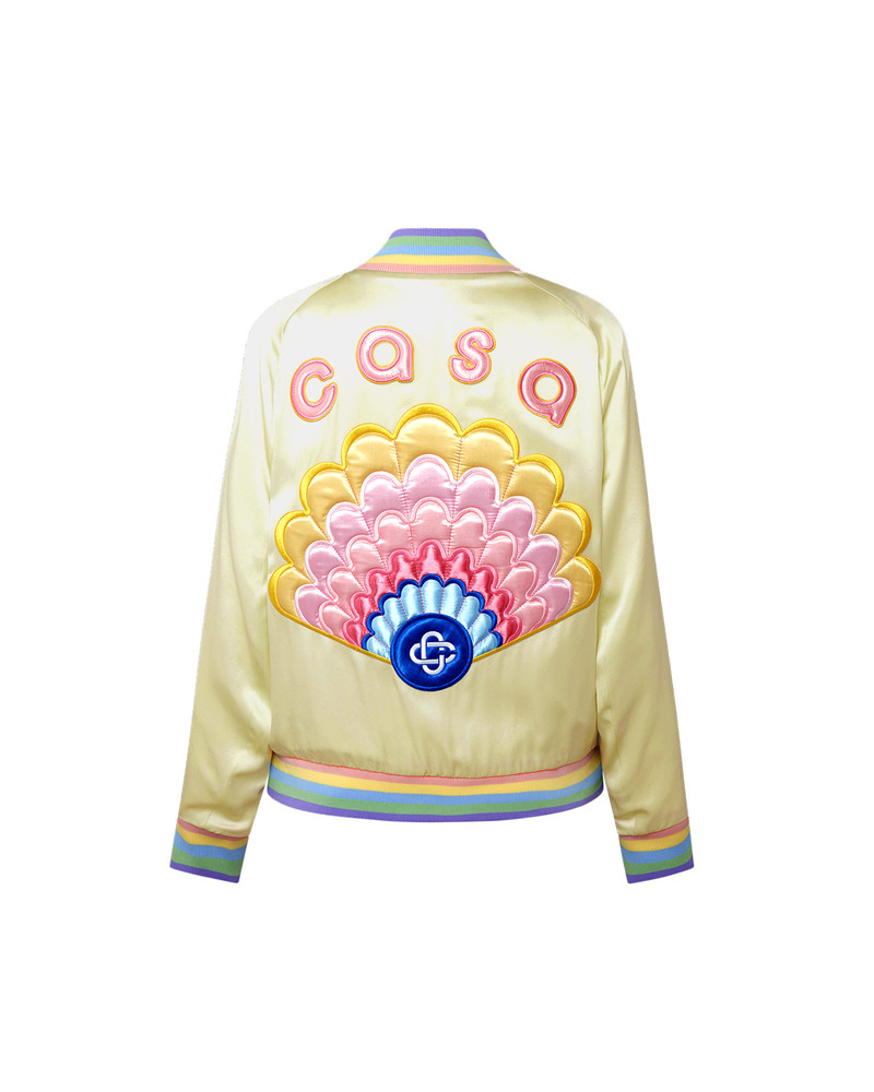 CASABLANCA Casa Shell Satin Bomber outlook