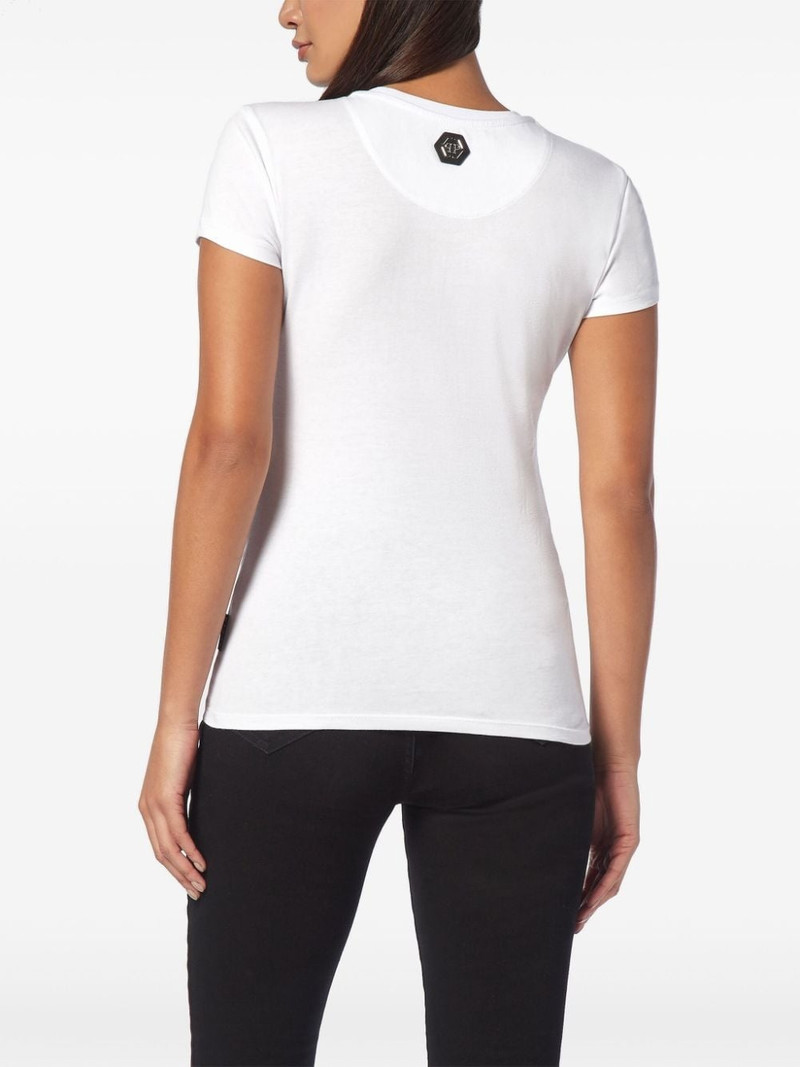 PHILIPP PLEIN crystal-embellished cotton t-shirt outlook