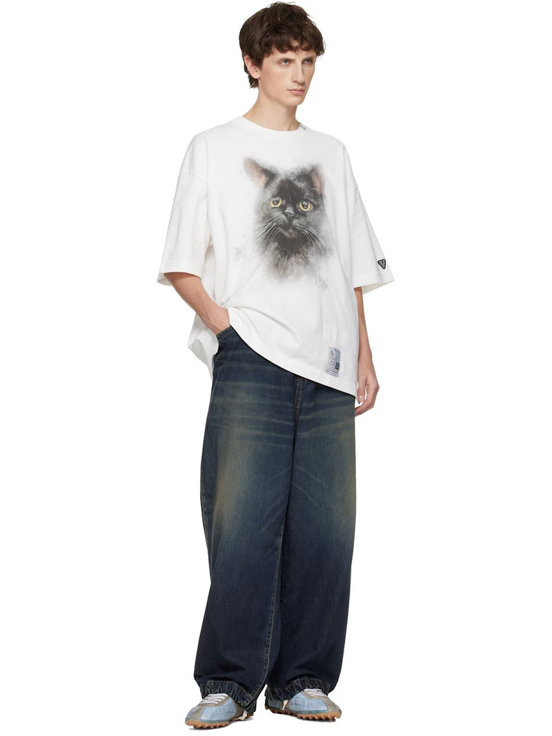 Maison MIHARAYASUHIRO White Cat Printed T-shirt outlook