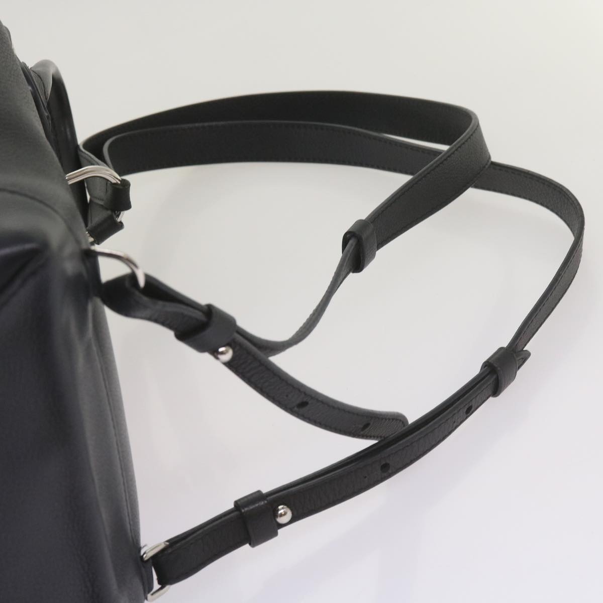 LOUIS VUITTON Lock Me Backpack Calf Leather Black White M54108 - 8