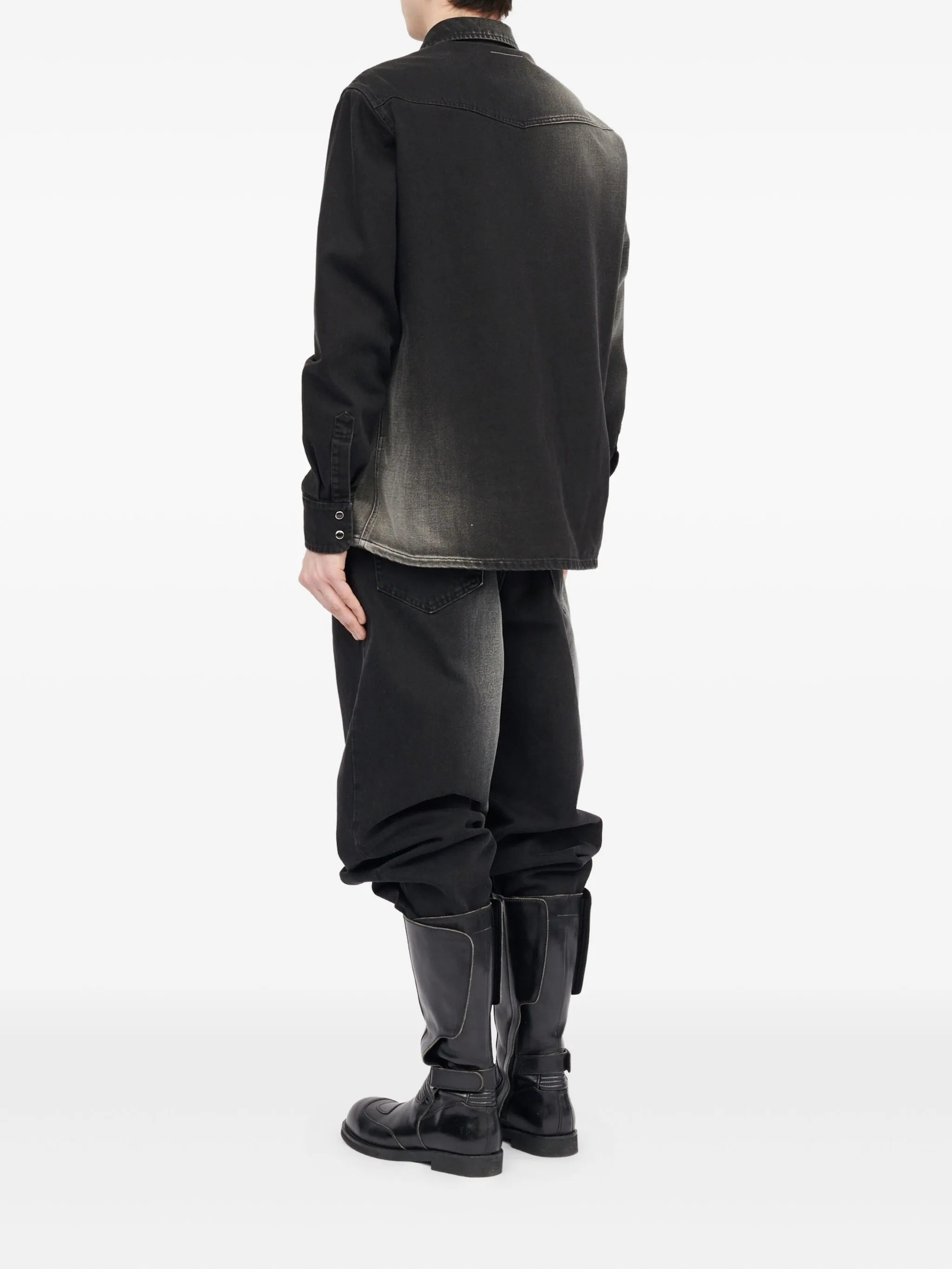 Mm6 Maison Margiela Ombre Denim Shirt - 2