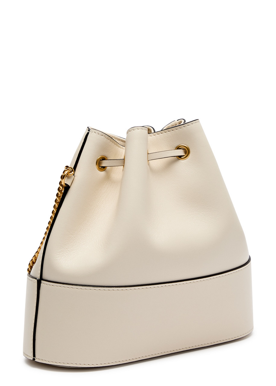 VLogo mini leather bucket bag - 2