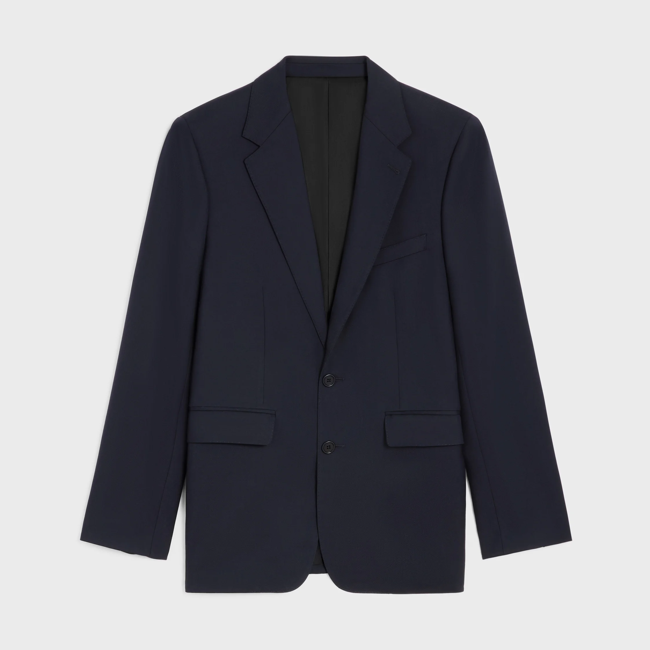 Classic jacket in wool gabardine - 1