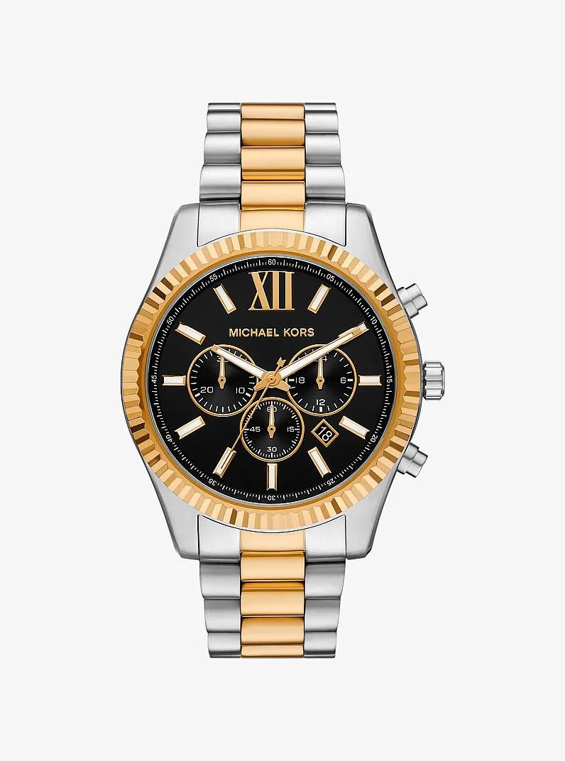 Oversized Lexington Two-Tone Watch - 1