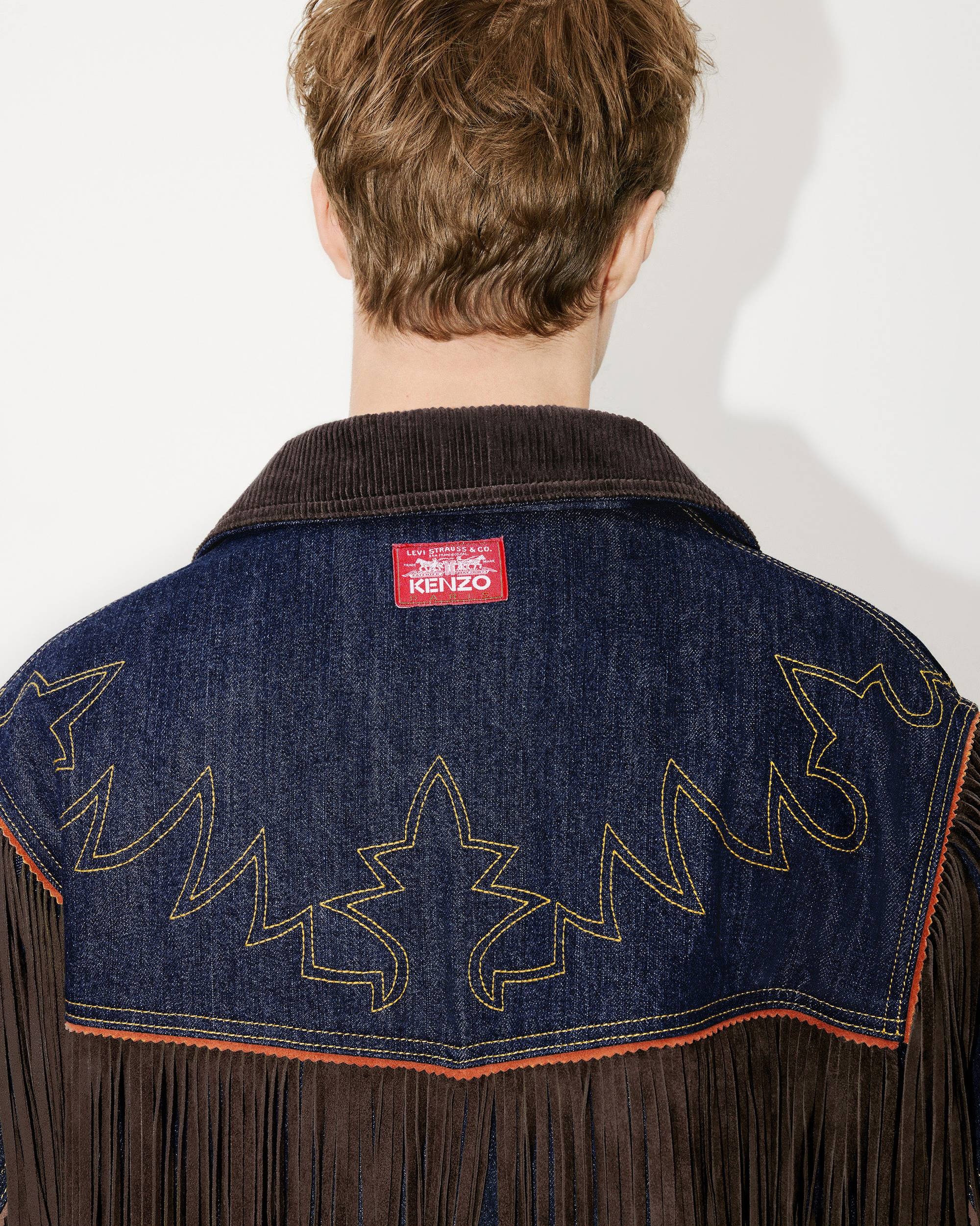 KENZO x LEVI'S® genderless  fringed denim jacket - 8