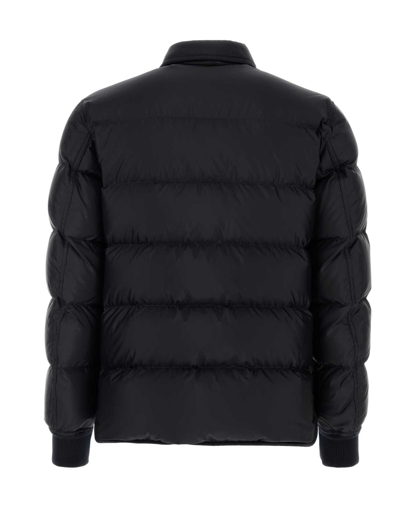 Midnight Blue Polyester Down Jacket - 2