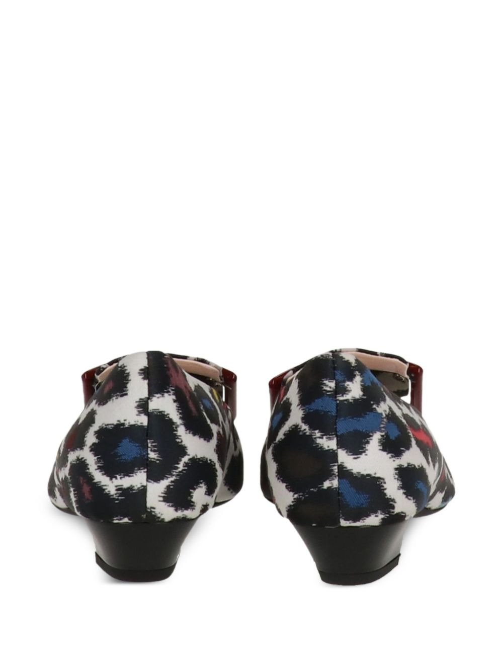 buckle-embellished animal-print pumps - 3