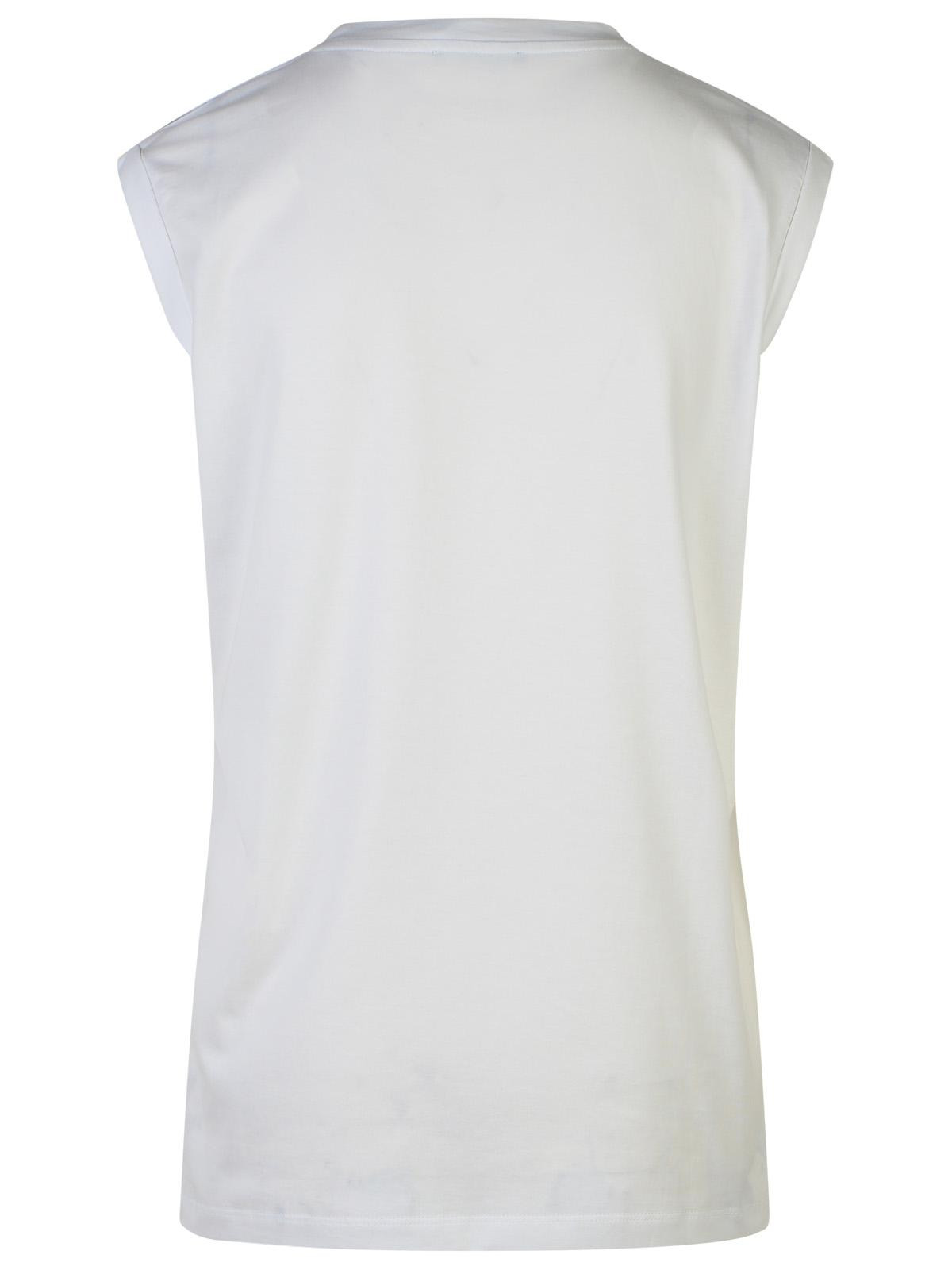 Balmain White Cotton Tank Top Women - 3