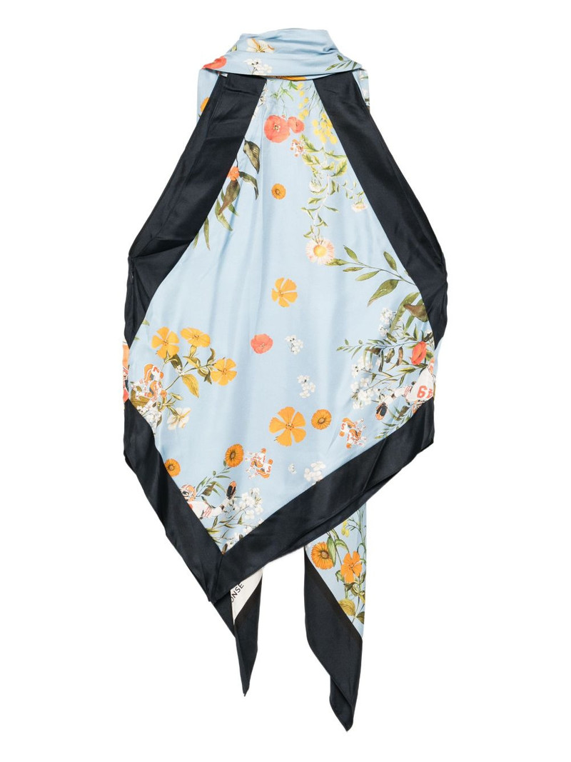 Monse printed scarf top outlook