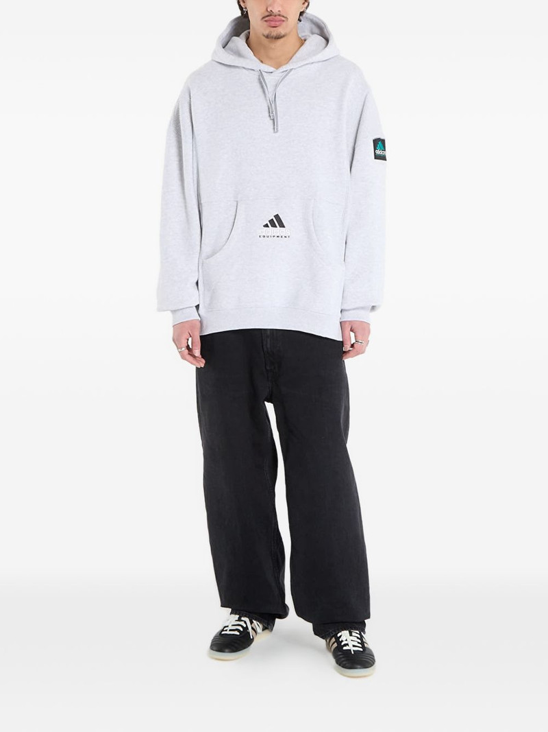 adidas logo-embroidery hoodie outlook