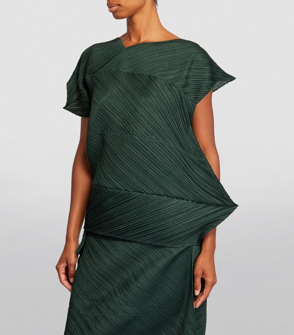 Pleats Please Issey Miyake Pleated Palm Top | REVERSIBLE