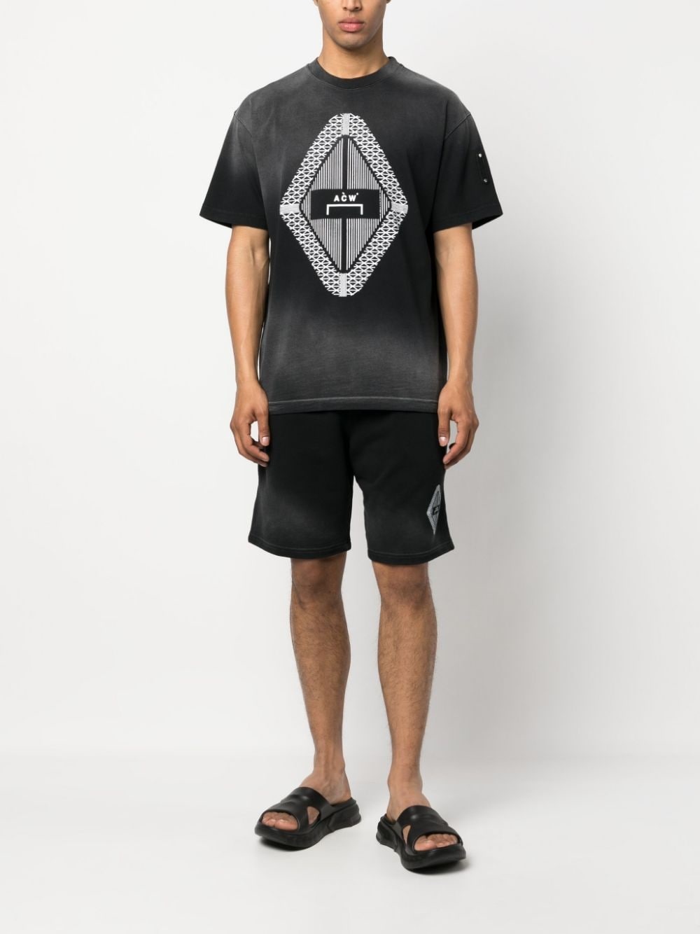 Gradient logo-print T-shirt - 2