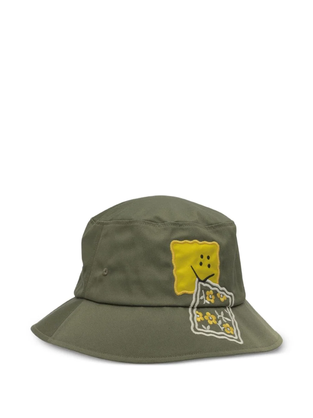 flower-embroidered hat - 1