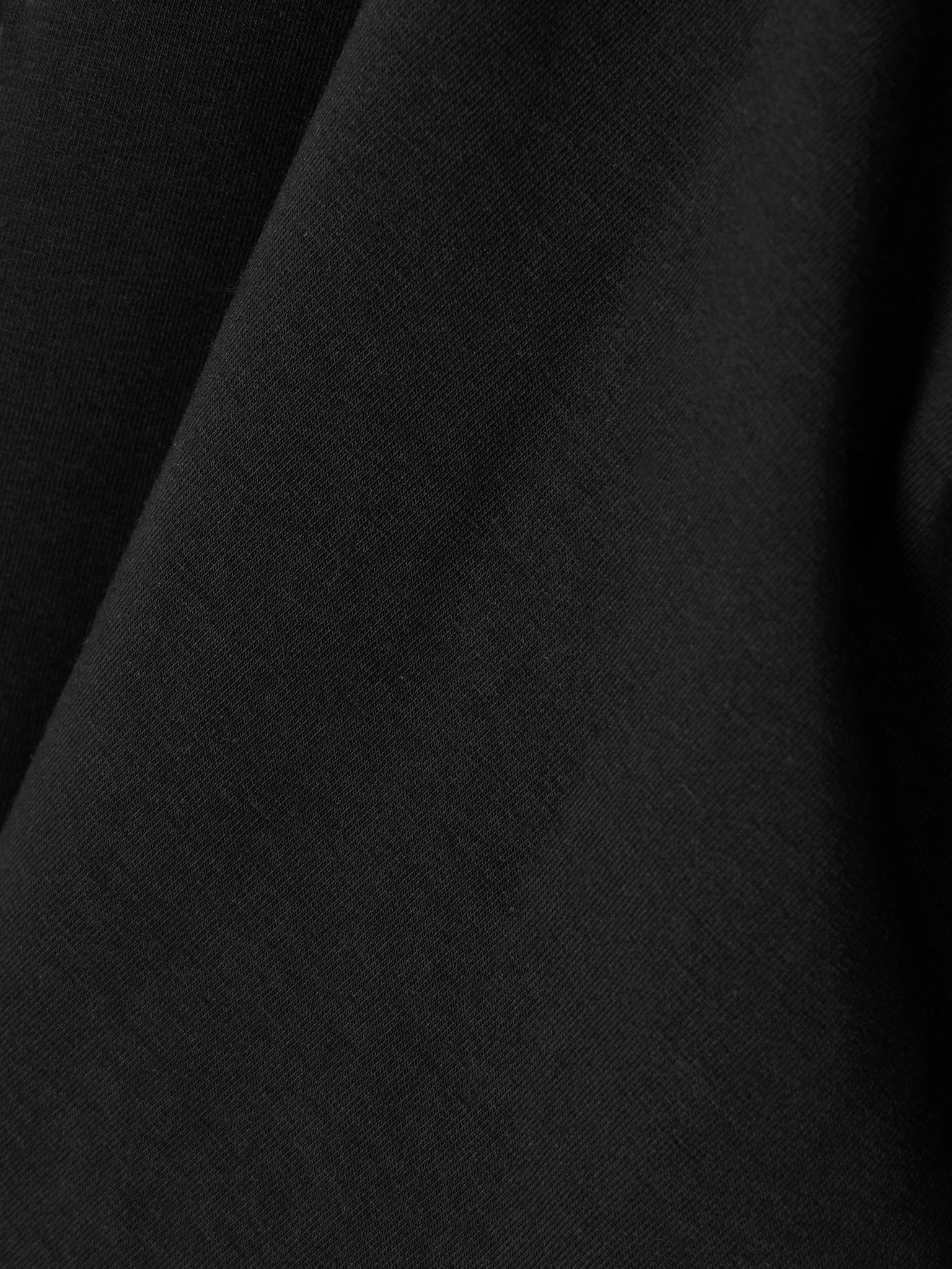 Studio cropped jersey hoodie Black - 4