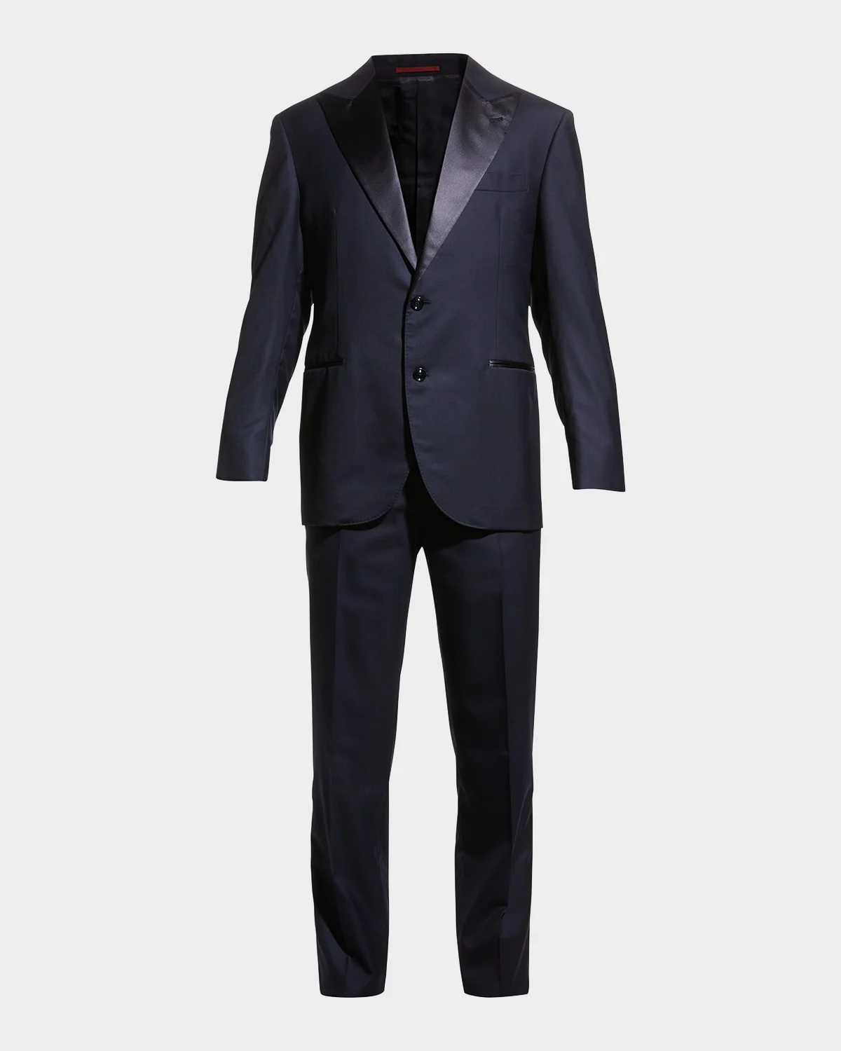 Men's Solid Peak-Lapel Tuxedo - 1