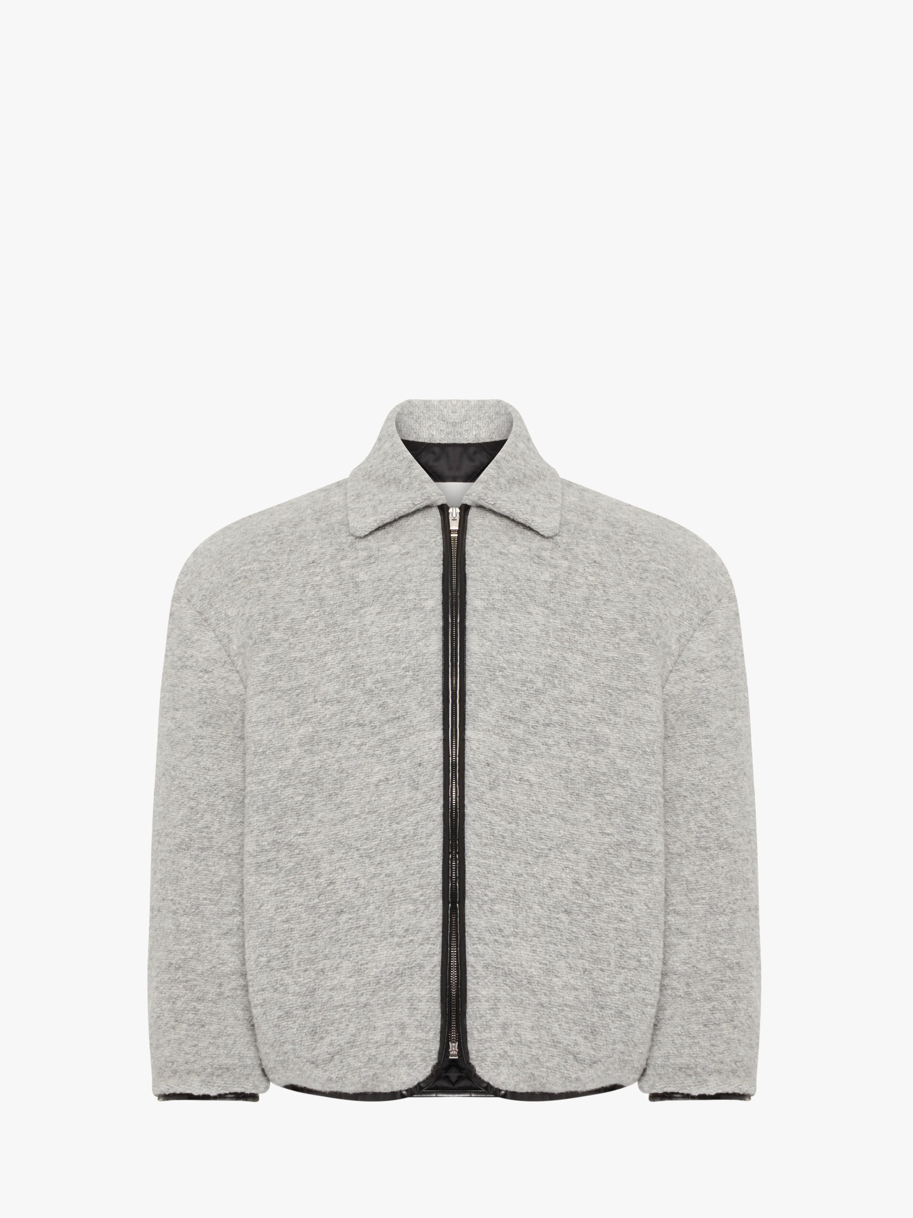 CONTRAST TRIM CASUAL JACKET - 1