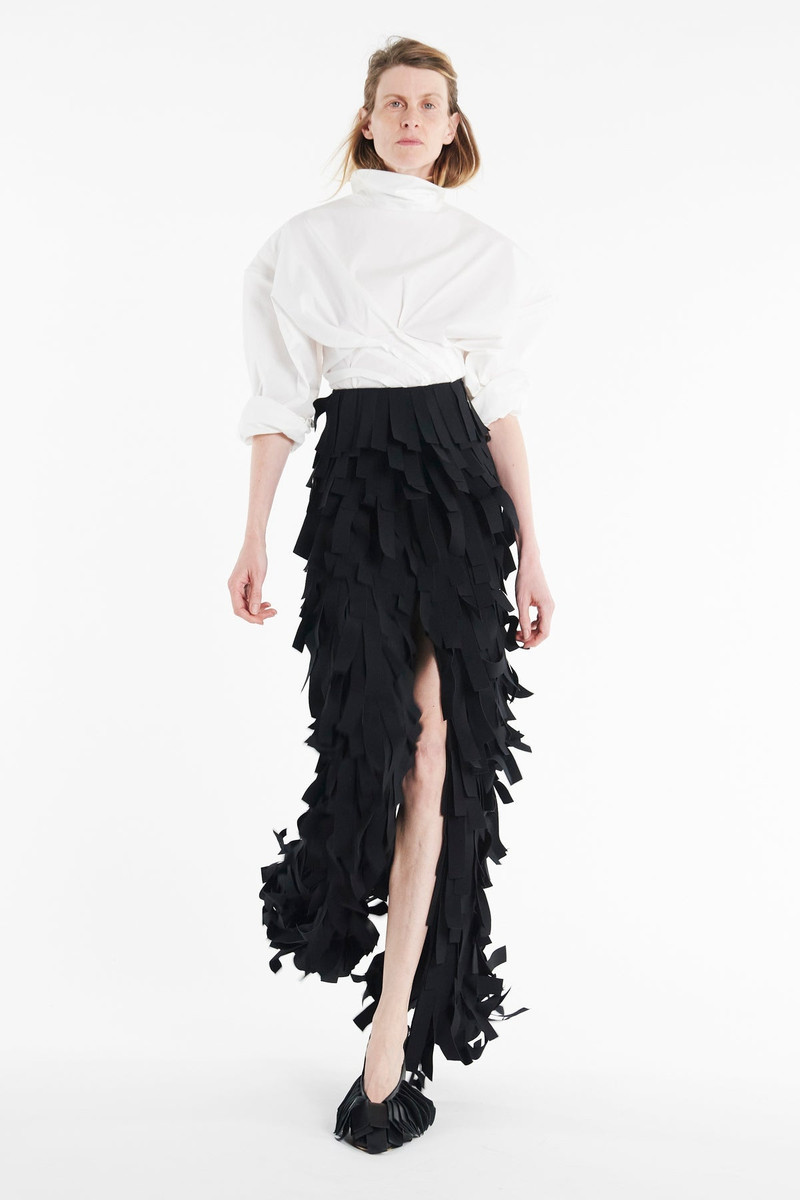 MULTI RECTANGLE SKIRT BLACK 1