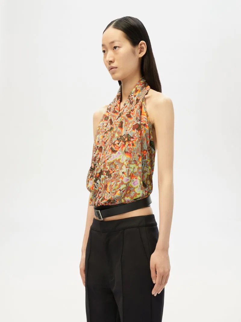 PRINTED BELTED TOP - 4
