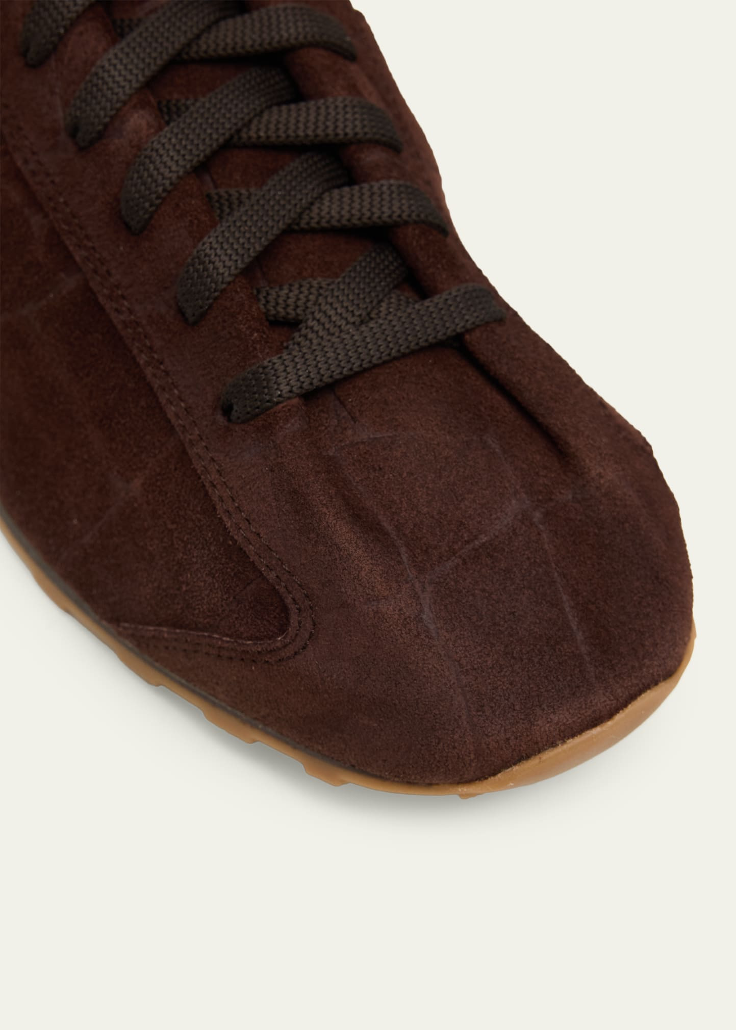 Men's Les Tennis Croc-Embossed Suede Sneakers - 6
