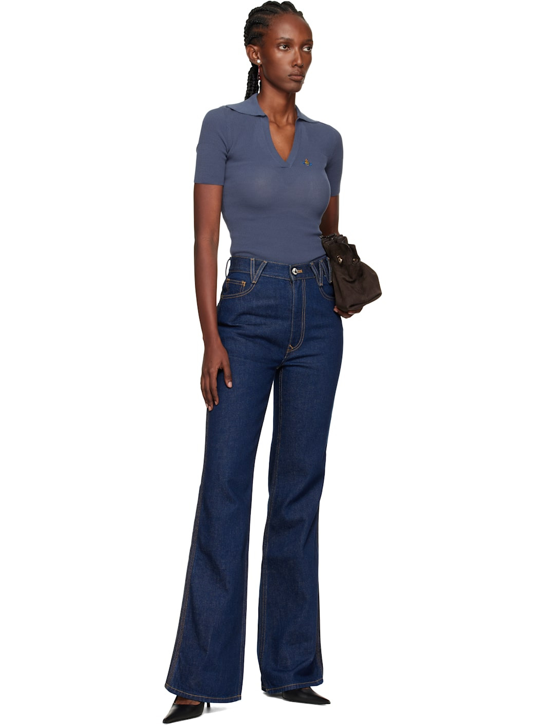 Navy Ray 5 Pocket Jeans - 4