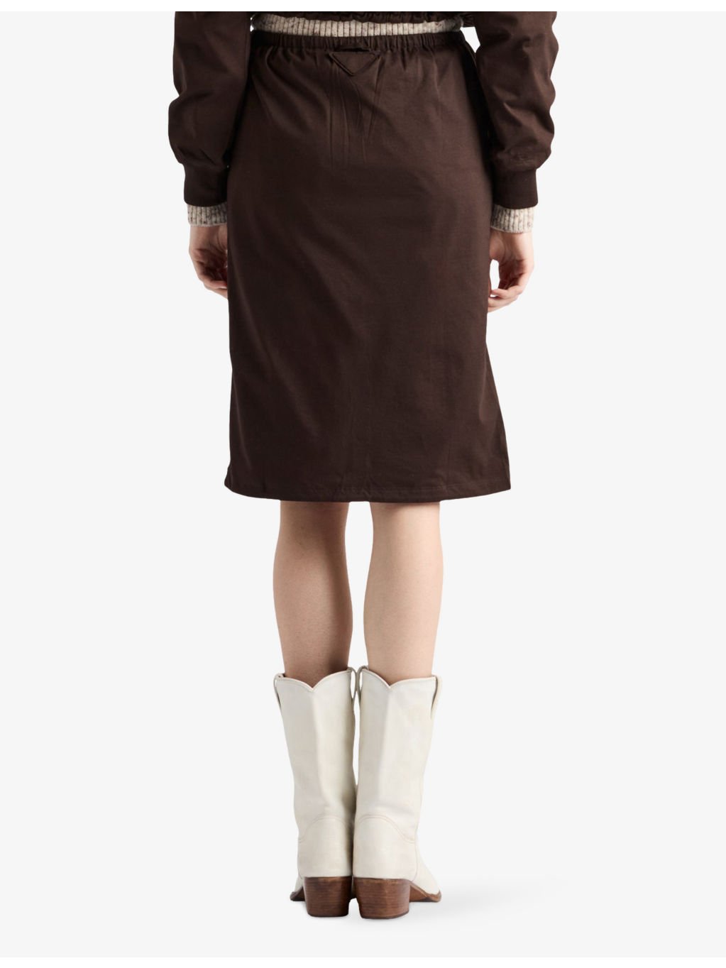 Reversible Re-Nylon and Cotton-Jersey Midi Skirt - 4
