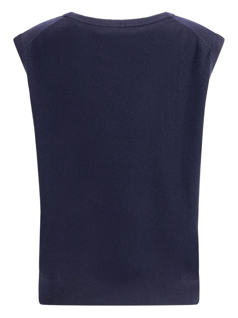 extreme cashmere scoop-neck cashmere tank top outlook