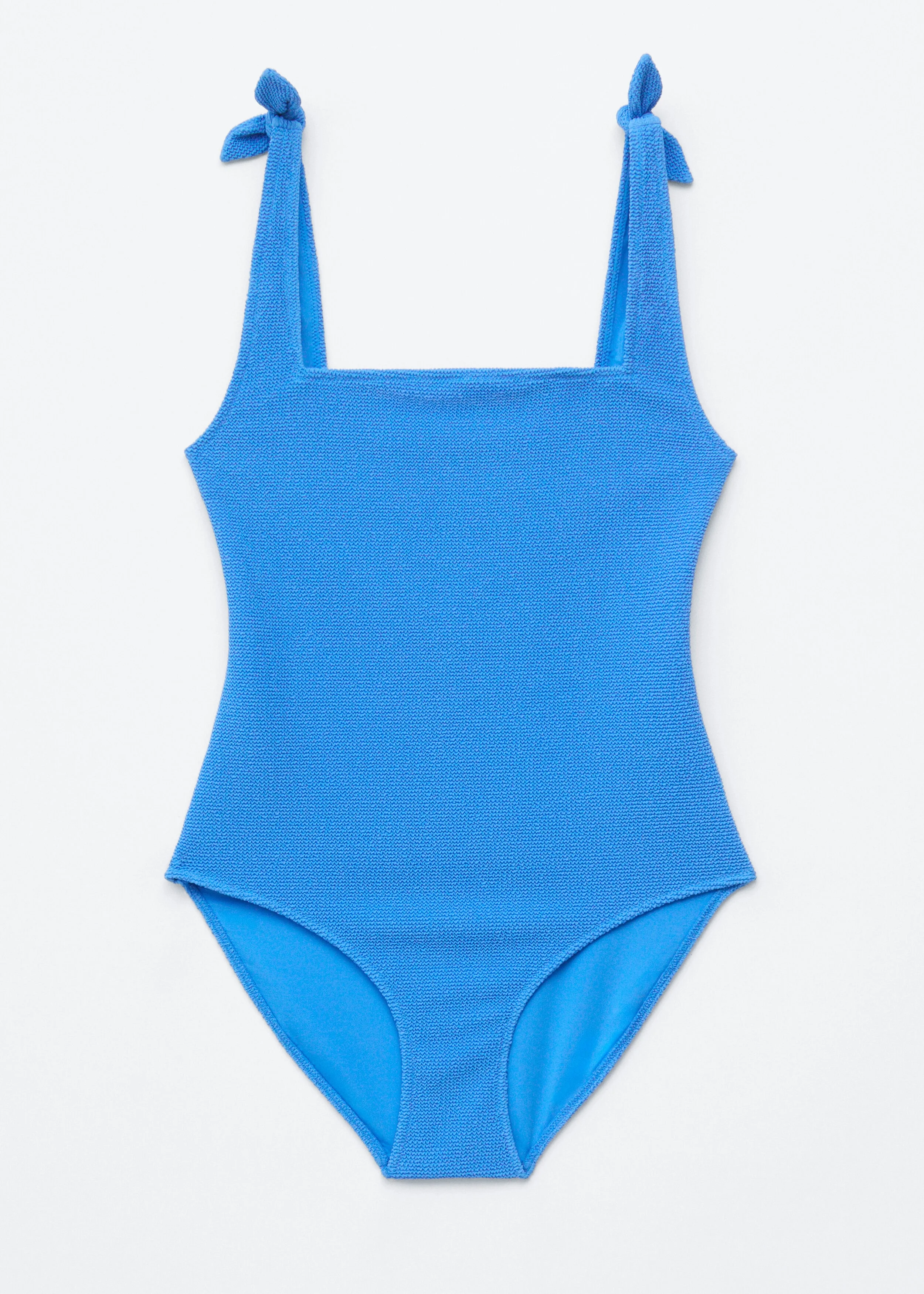 Textured Bow Tie Swimsuit - 1