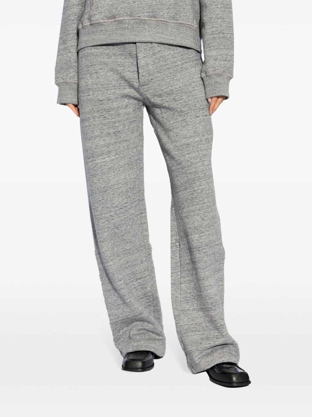logo-print cotton track pants - 3