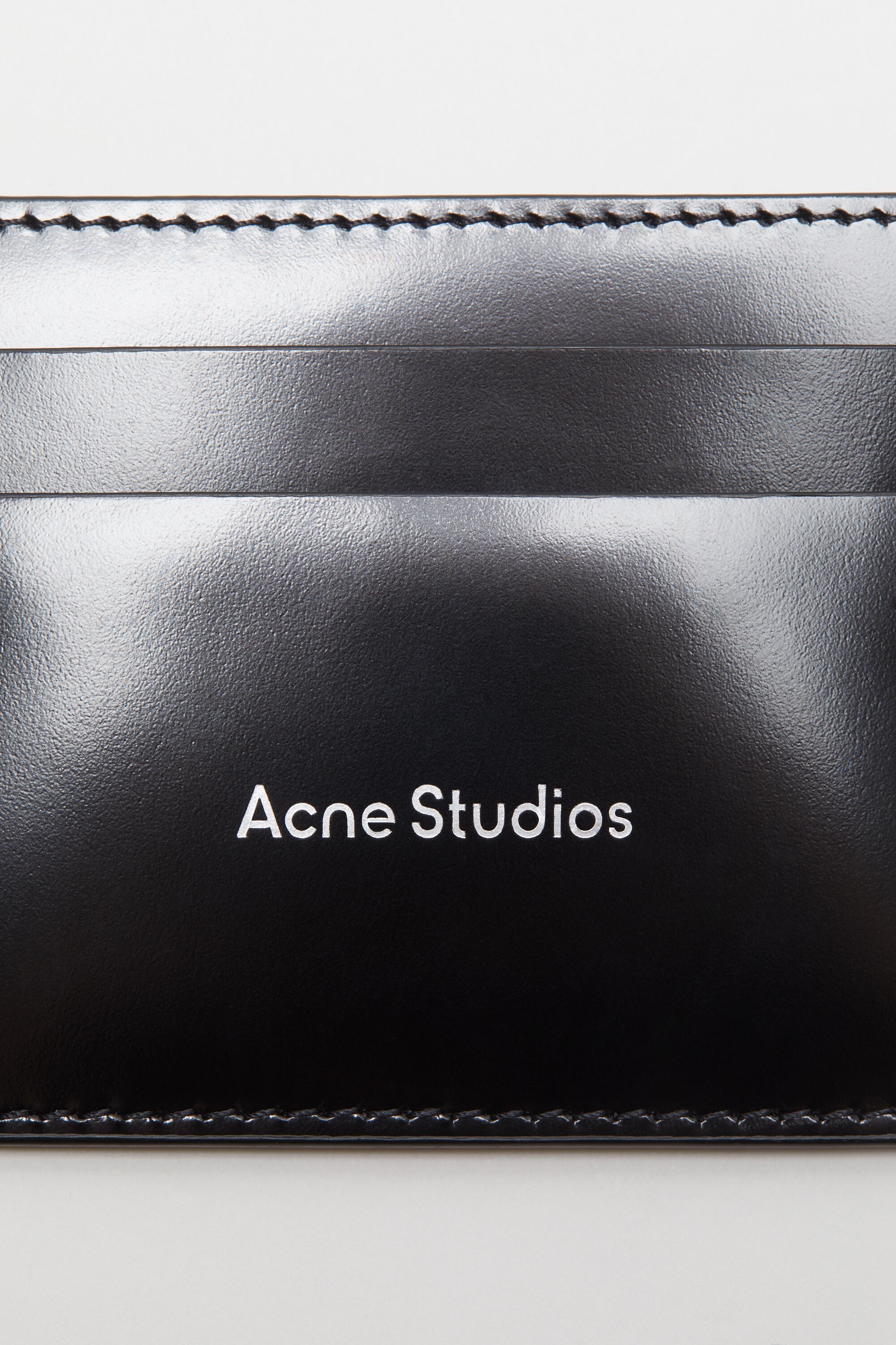 Leather card holder - Black - 5