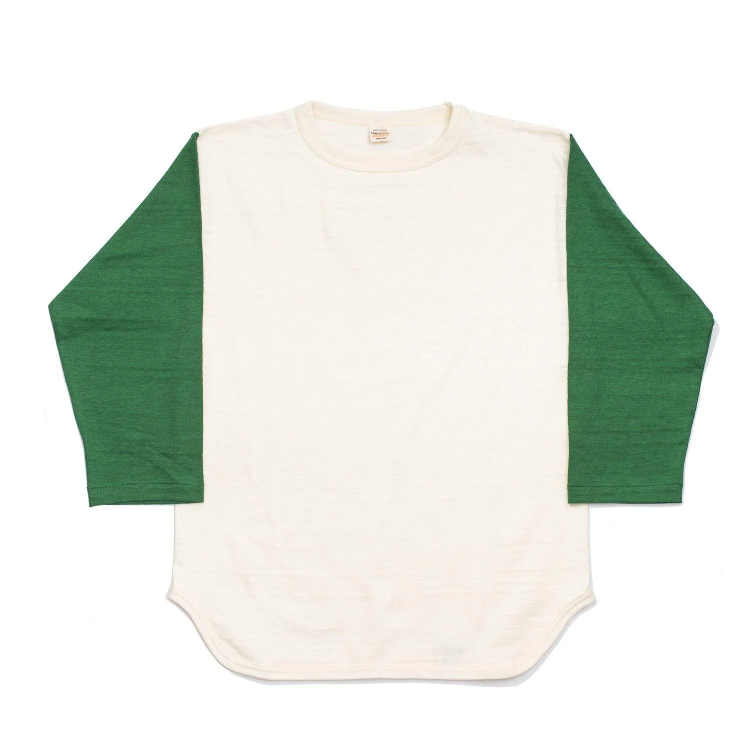 Warehouse & Co Lot. 4800 Baseball Tee Cream/ Green - 1