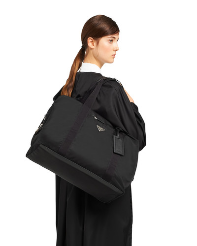 Prada Re-Nylon and Saffiano leather duffle bag outlook