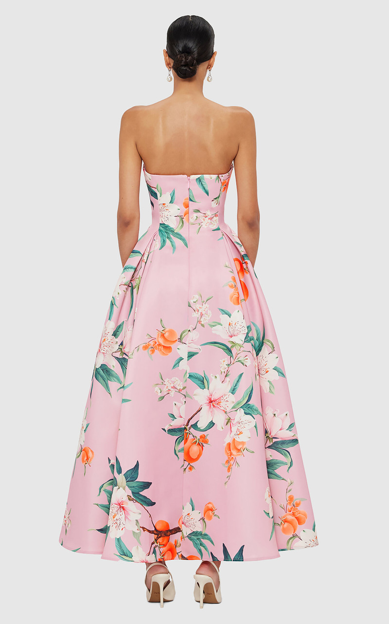 Nora Crepe Maxi Dress pink 4